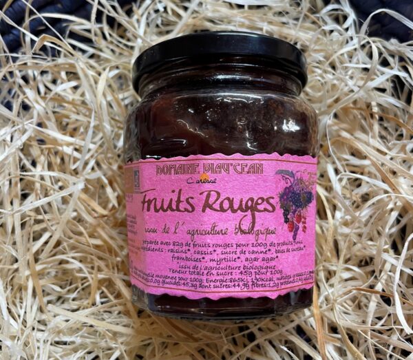 Confiture fruits rouges