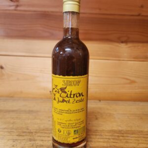 Sirop de citron (jus et zeste)