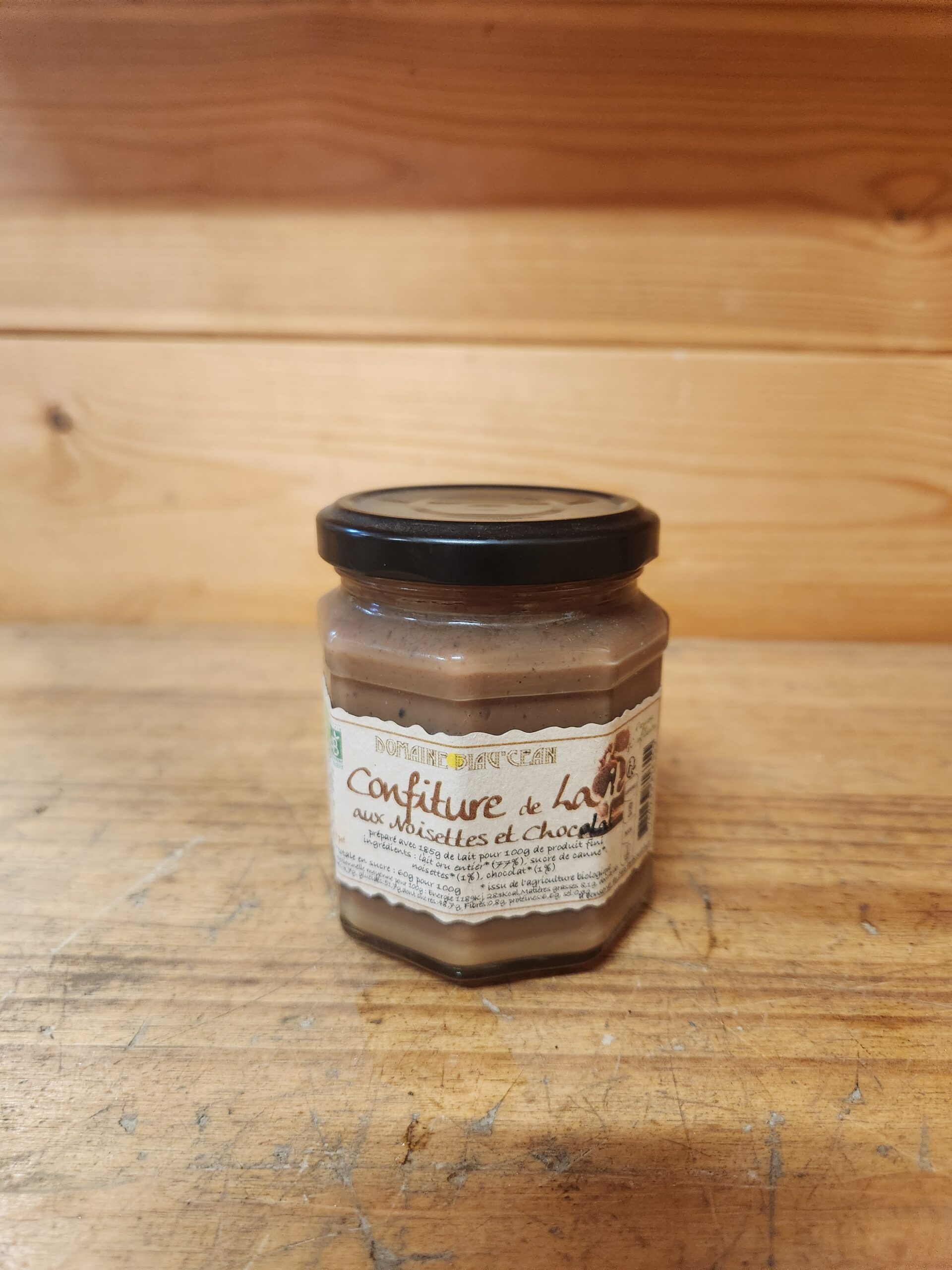 Confiture de lait aux noisettes et chocolat